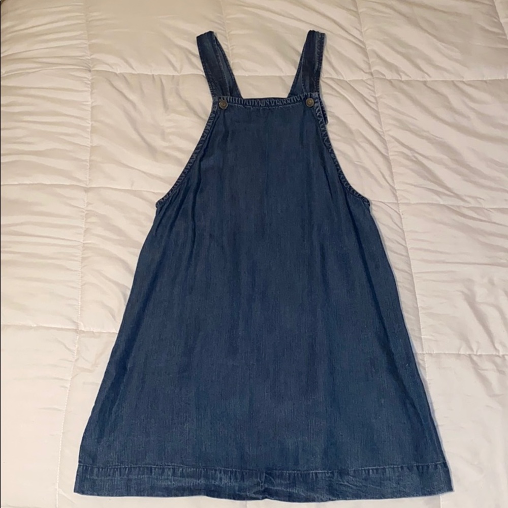 Skies Are Blue Jean Overall Dress
